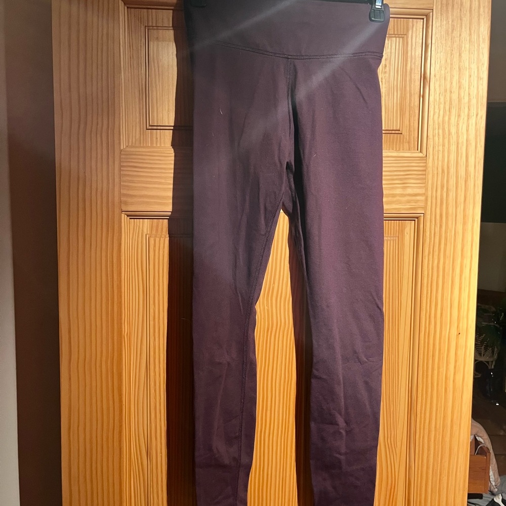 Pact XS Organic Cotton Leggings in Plum
